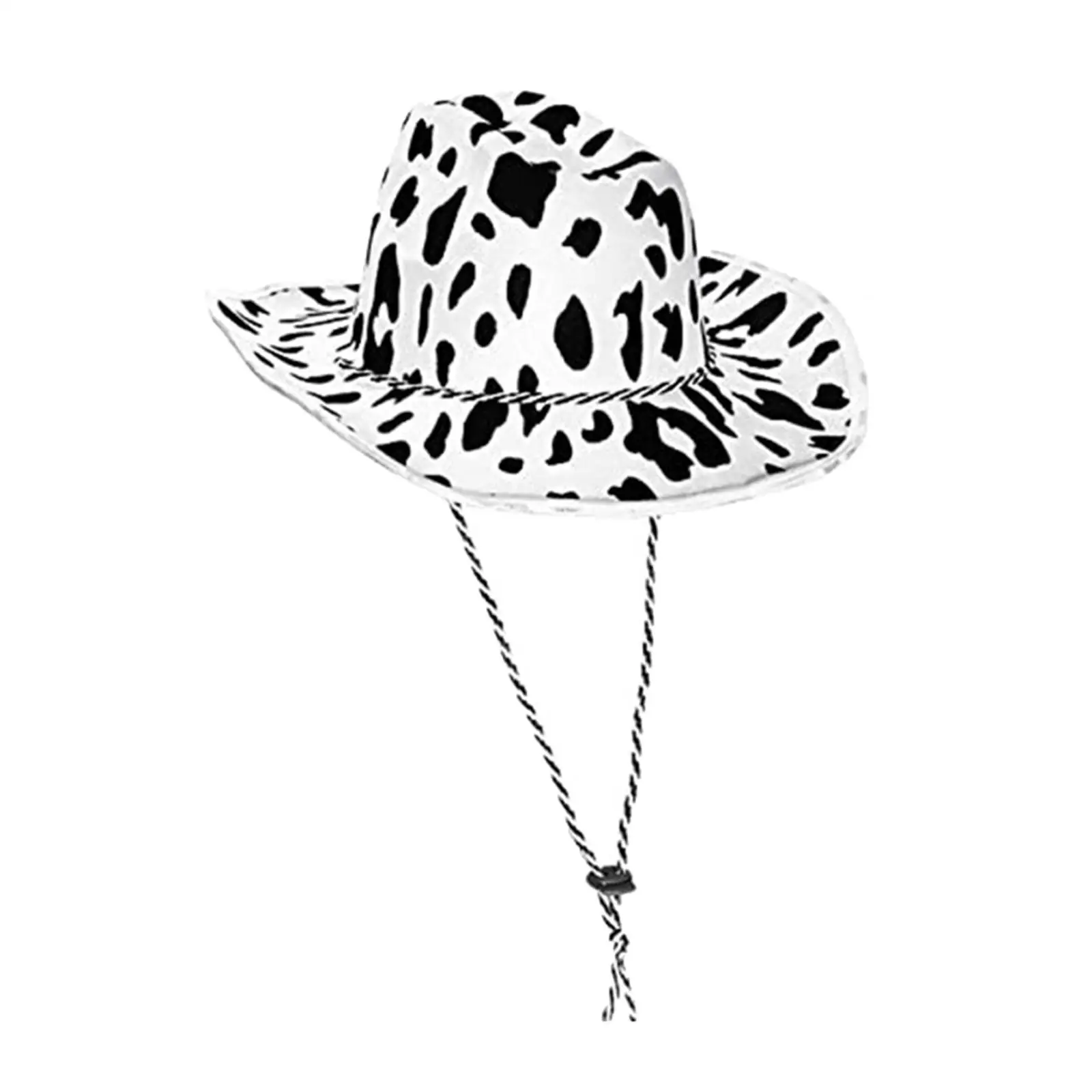 Western Decor Cowboy Hat with Lanyard Fancy Dress Hats Breathable Costume Clothes Cow Hat for Women Men Performance Party