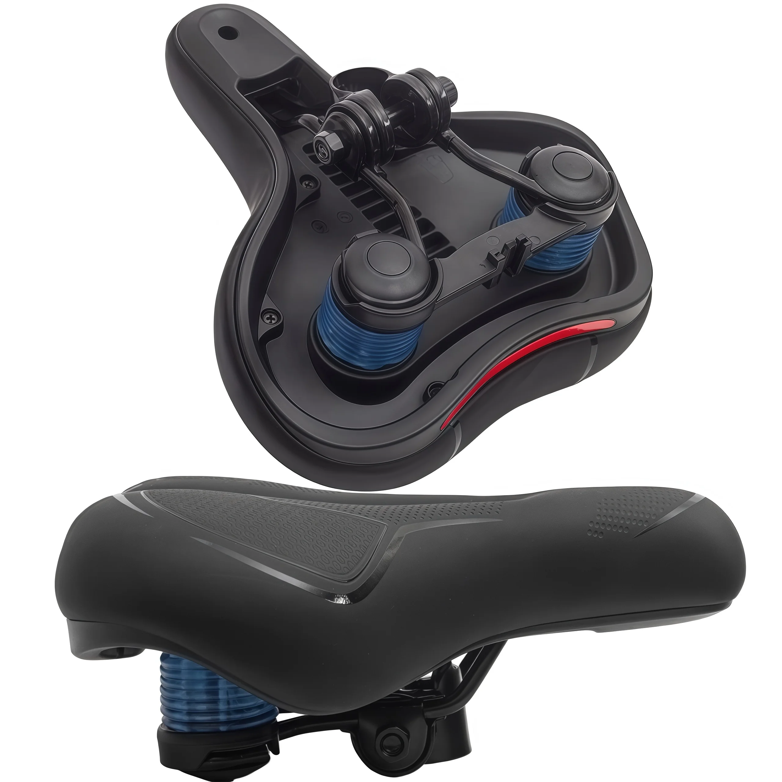 وسادة مقعد دراجة قابلة للتنفس، مقعد دراجة طريق ممتص للصدمات، معدات ركوب آمنة، مناسبة لكل من الرجال والنساء