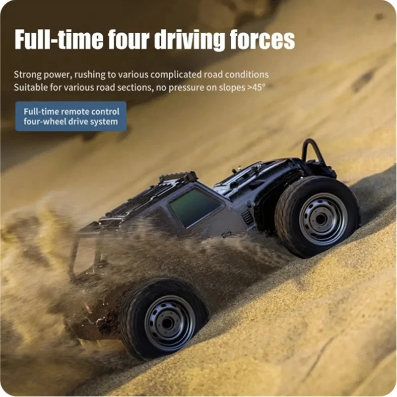 16103 1:16 4WD RC Car Off Road Professional 2.4G High Speed Racing 50 Km/H auto telecomandate con LED Jeep Truck Toys For Kids