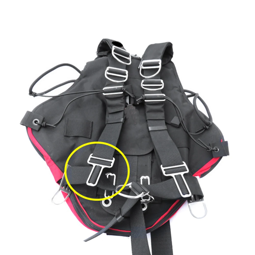 L79A Stainless Steel Scuba Diving Sidemount Webbing Strap Keeper Fits for 5cm Webbing Accessories-Style 4