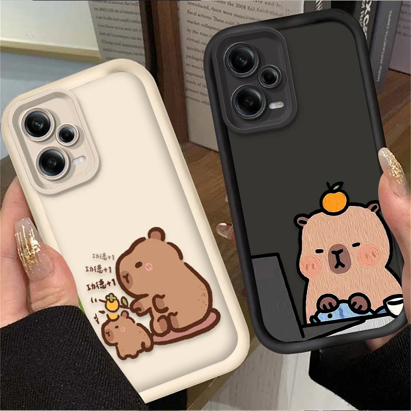 حافظة كابيبالا جميلة وممتعة لهاتف Xiaomi Redmi A5 A4 A3 A3X A2 A1 Plus 13X Redmi K80 Ultra K70 K70E K60 K60E K50 K40 K40S K30