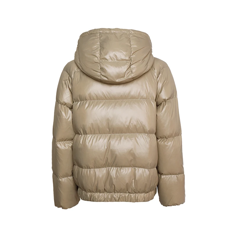 CA-35 Winter Zip White Duck Down Jackets For Women Ladies Bubble Overcoat Women's Down Coats Hooded Clothing