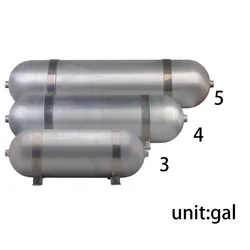 3ガロン4ガロン5ガロンのアルミニウム製のシームレスな空気シリンダー,空気圧エアサスペンションシステム,車両部品