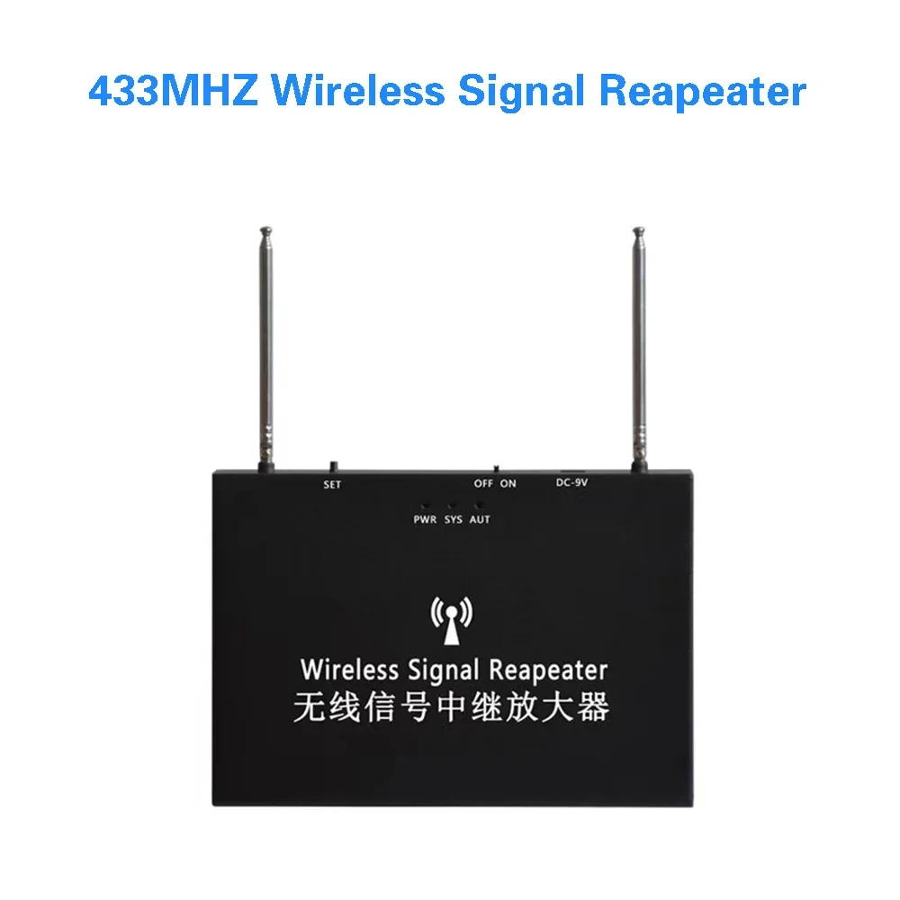 433MHZ Wireless Signal Booster For security alarm PIR motion detector Signal Repeater signal amplifier