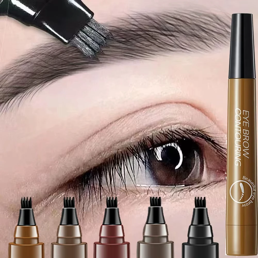 Eyebrow Pomade Pencil - 5 Colors Microblading Eyebrow Pen Waterproof