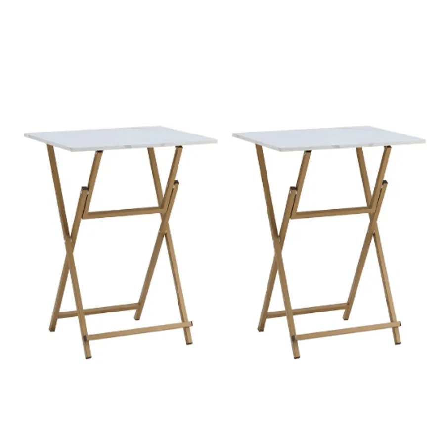 

2 Pcs Folding TV Tray Table Set
