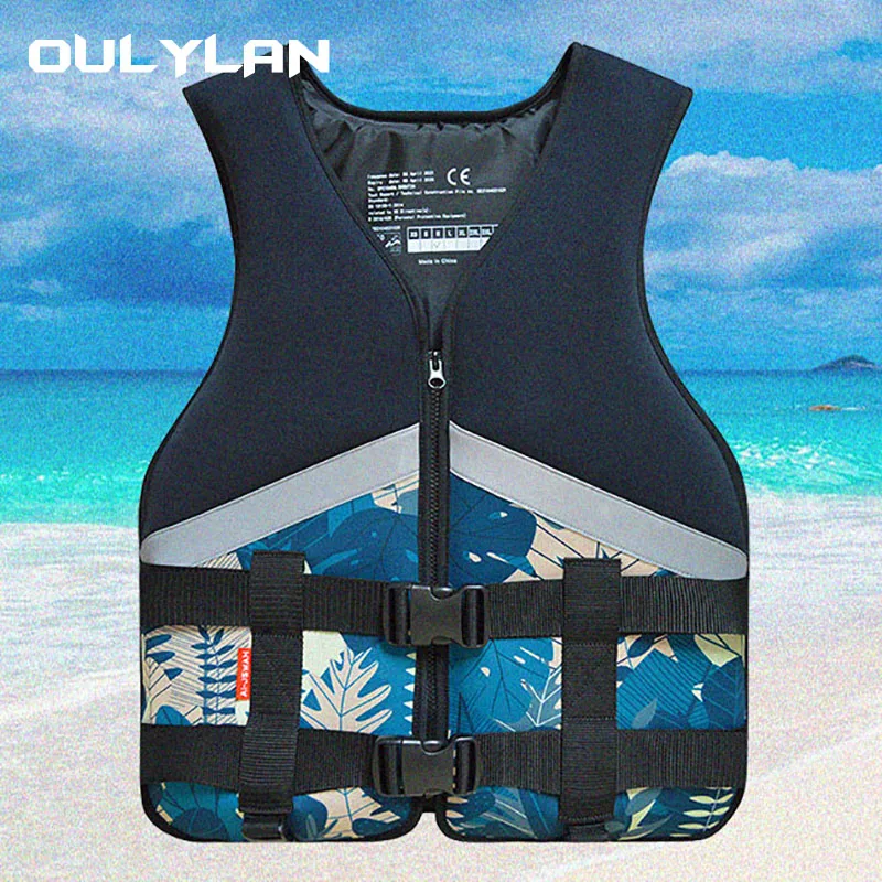 Oulylan Drifting Water Rescue Kayak Life Vest Adults Surf Life Jacket Jet Ski Motorboats Raft For Boats Fishing Vest Swimming