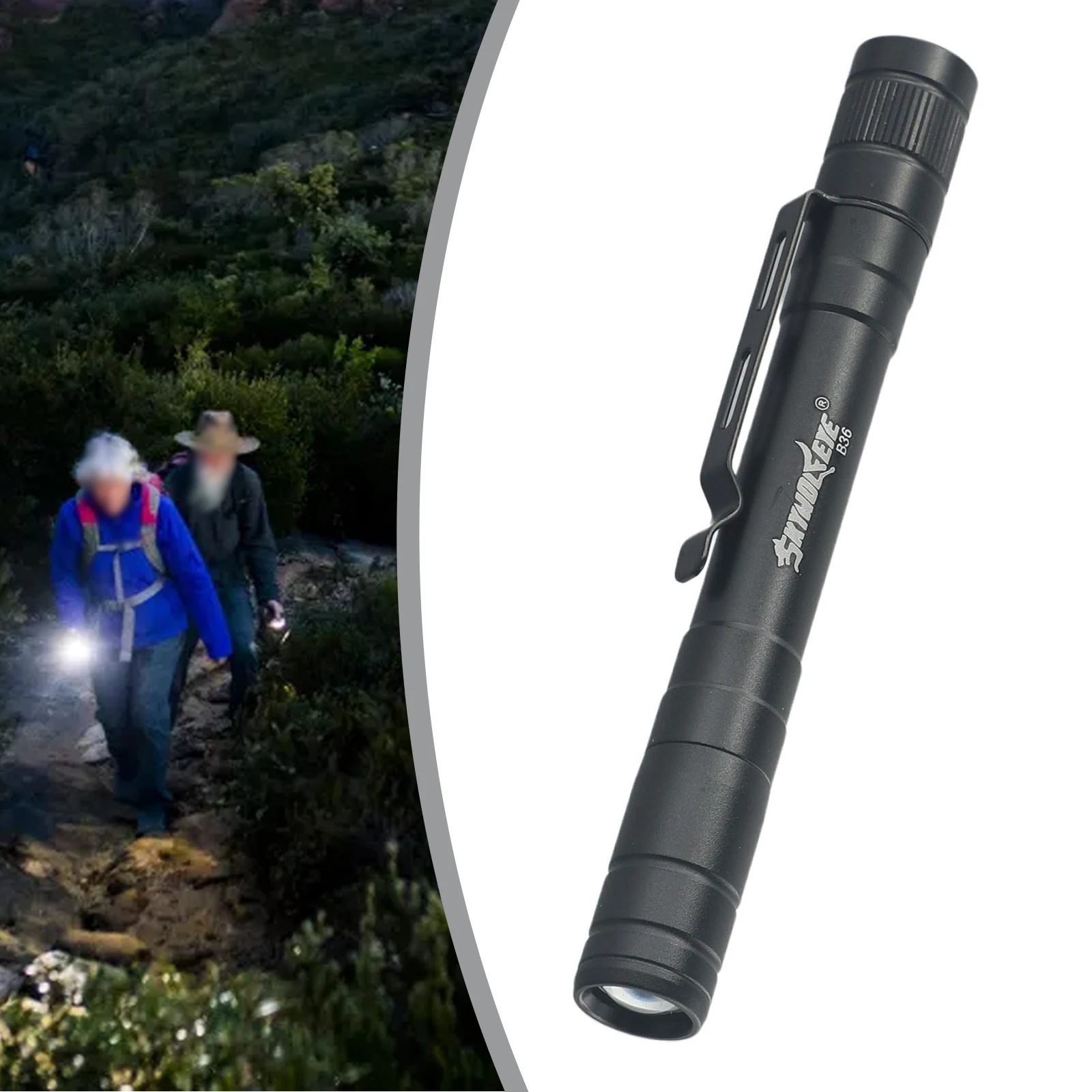 LED LED Flashlight LED flashlight 128*14*15mm 4-10H Aluminum Alloy Aluminum alloy Dual Light Pen Style Source Travel