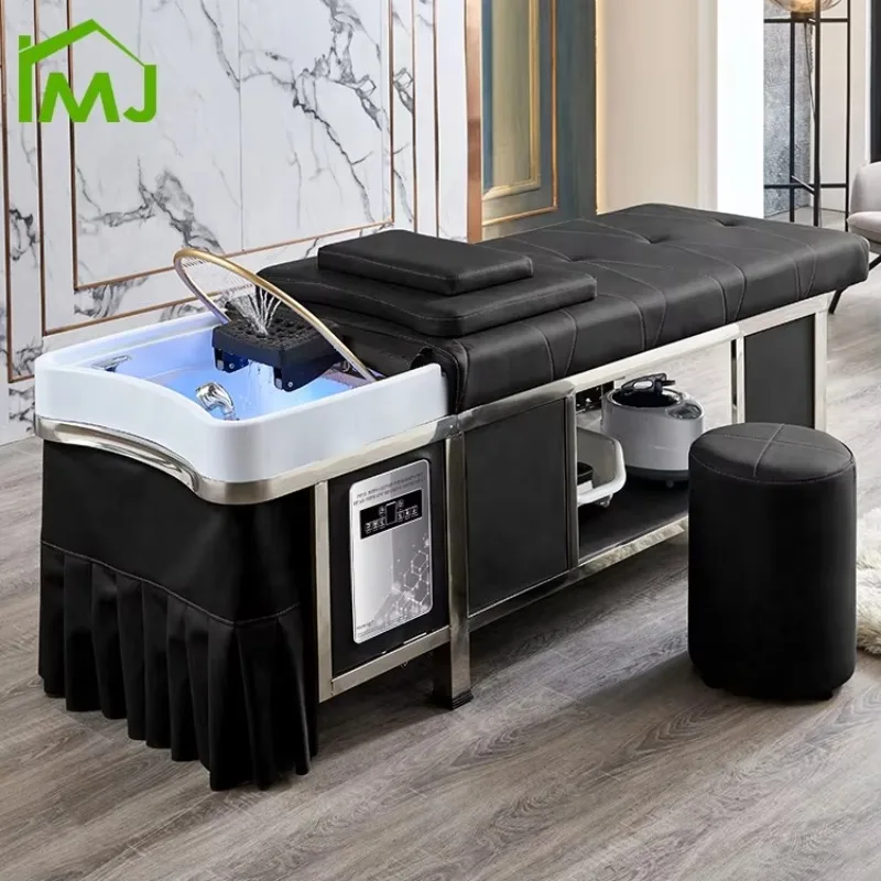 Multifunction Hair Washing Massage Chair Spa Head Therapy Shampoo Bed