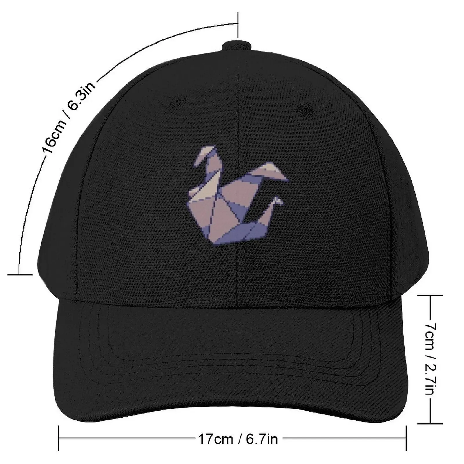 Origami Swan Baseball Cap Christmas Hat hiking hat For Men Women's