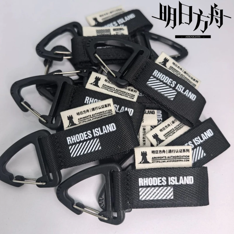 Game Arknights Rhodes Island Cosplay Keychain Lanyard Pendant Keyring Key Chain Bag Accessory Ornament Decoration Collect Prop