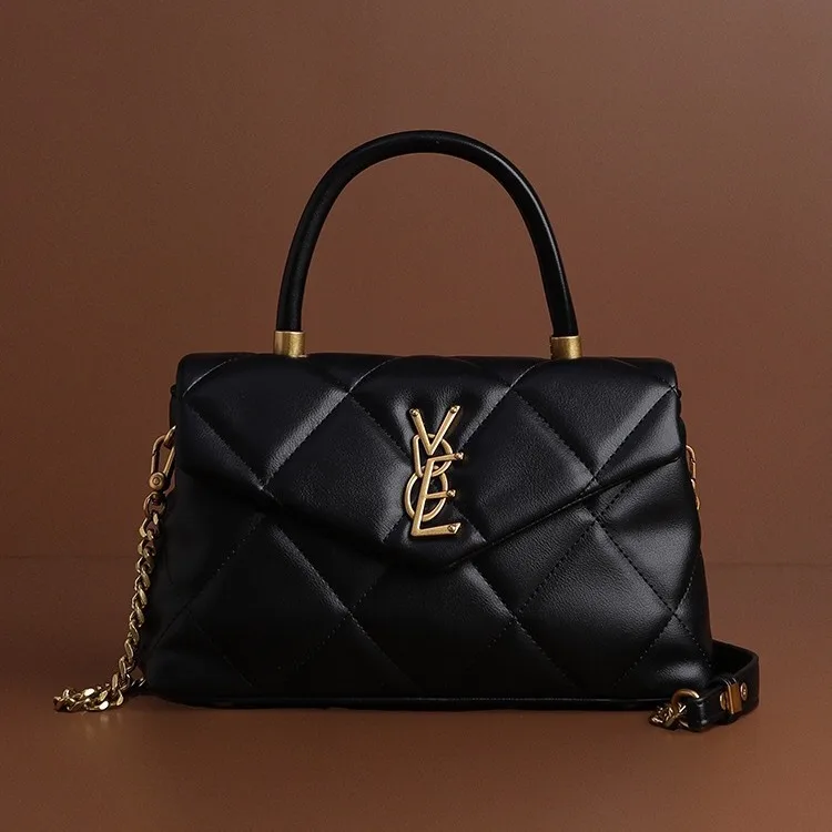 

2025 new high-end diamond grid handbag fashion chain versatile shoulder crossbody bag