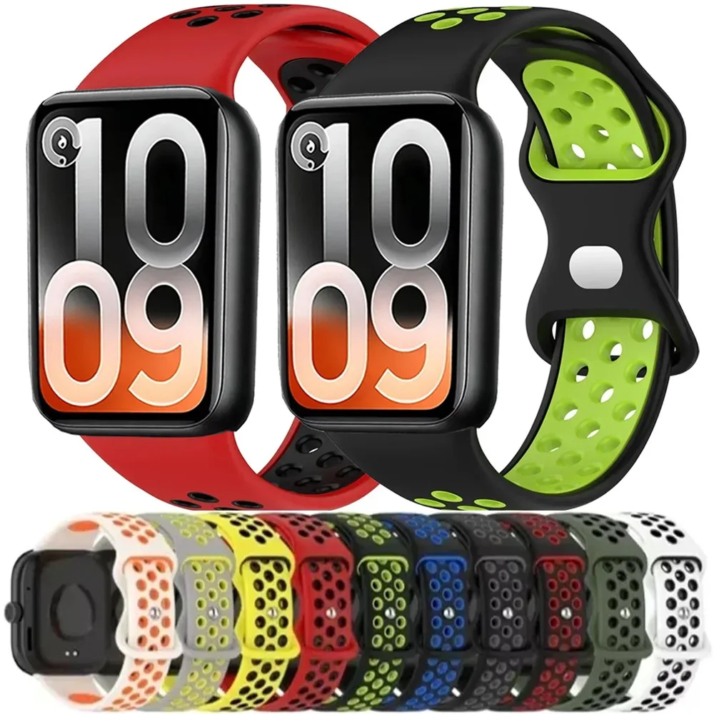 Bracelet en silicone bicolore style grotte pour Xiaomi Mi Band 10 Pro, Mi Band 9 Pro, Mi Band 8 Pro, Redmi Watch 6, 5, 4 - Accessoires