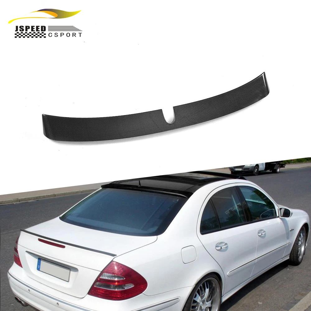 

Suitable for W211 E-class carbon fiber roof window spoiler is Suitable for Mercedes BEN Z E300 E350 E500 E55 E63 AMG sedan 4-doo
