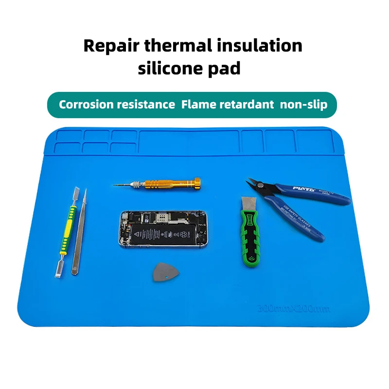 Pine64 TS101 saldatore per riparazione di telefoni cellulari banco da lavoro isolamento termico e pad in silicone resistente alle alte temperature