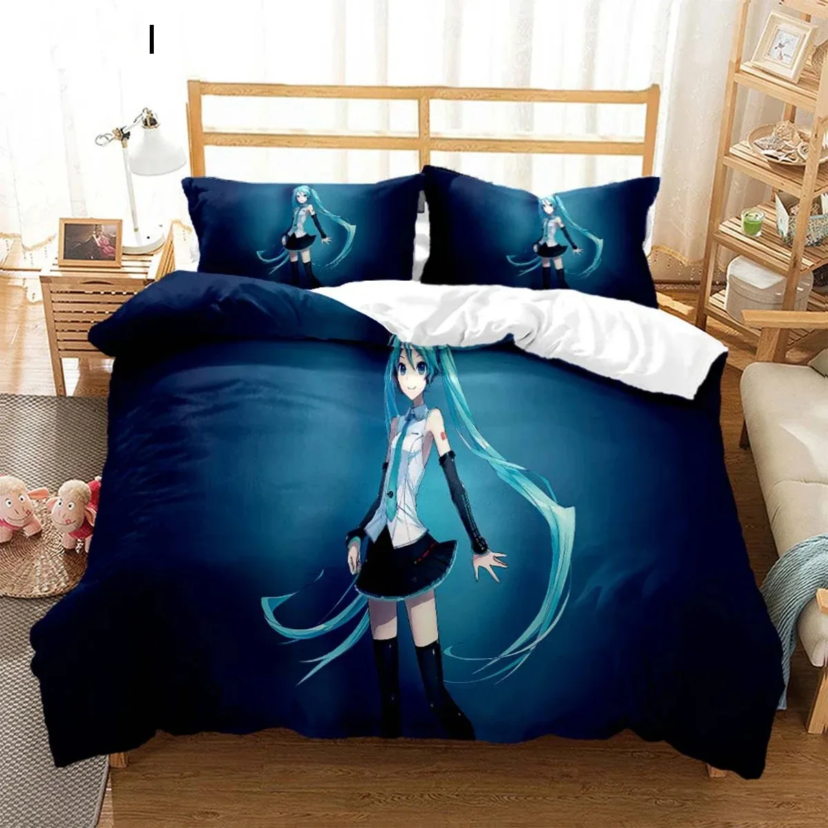 

Anime Princess Girl Hime Bedding Set Boys Girls Twin Queen Size Duvet Cover Pillowcase Bed Kids Adult Fashion Home Textileextile