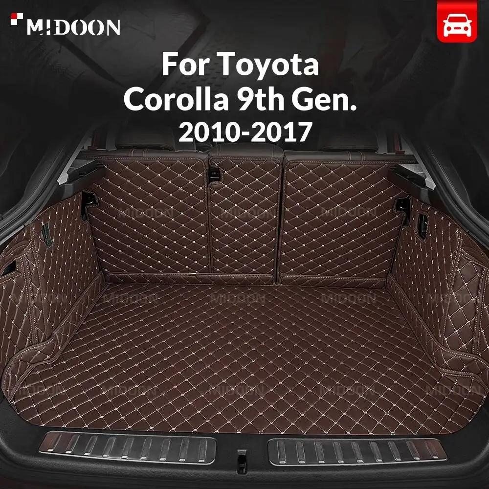 

Автомобильный коврик для багажника с полным покрытием для Toyota Corolla 9-го поколения (2010-2017), защита от загрязнений, вкладыш для багажного отделения, аксессуары для интерьера