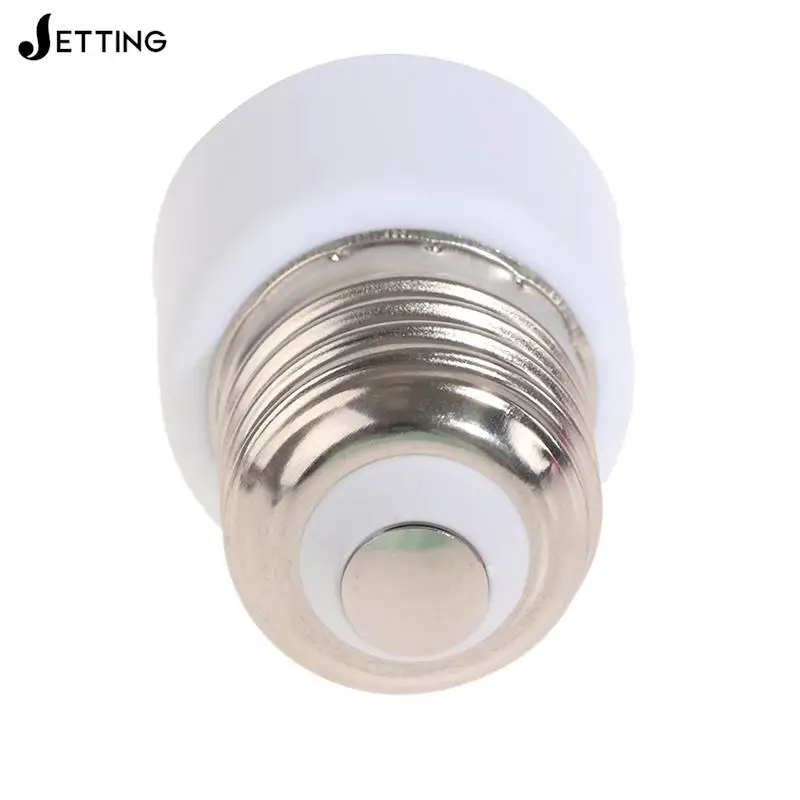 1PC 220V E27 ABS White Connector Accessories US/EU Plug Screw Bulb Base Adapter