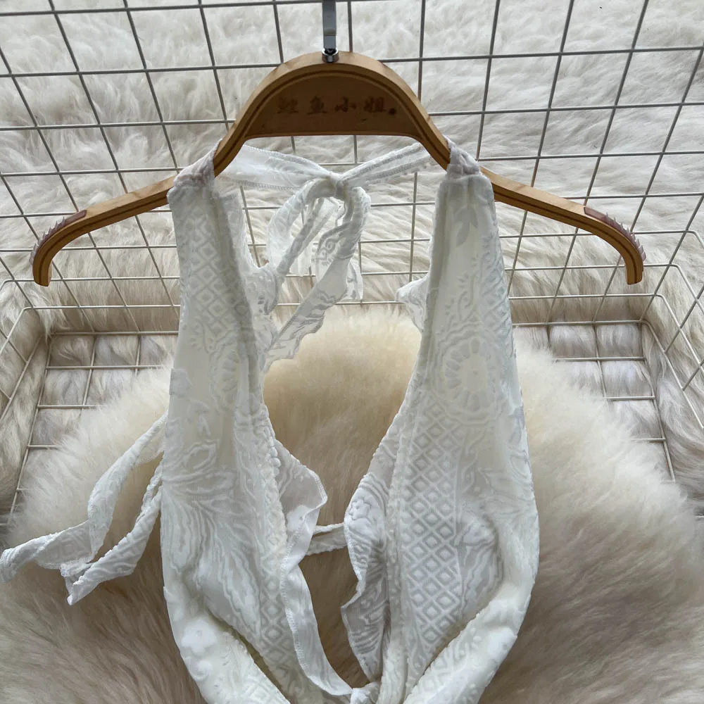 Abito a tubino diviso con volant sexy vintage chic Elegante fata moda coreana Boho Vestito estivo abbigliamento donna Abito lungo