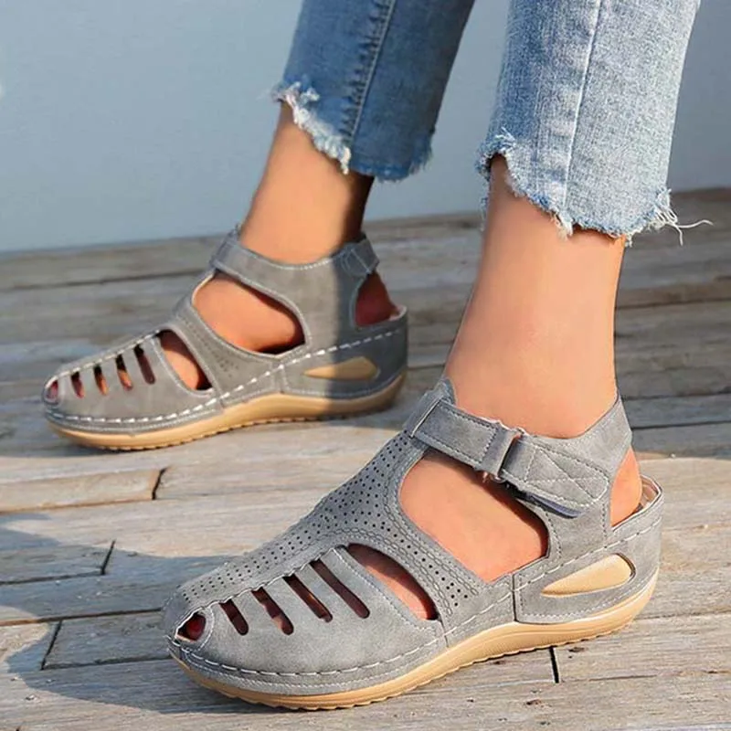 Summer Women Shoes Sandals Elegant Walking Shoes Plus Size Women Shoe Wedge Sandals Ladies Beach Footwear Female Women Sandal