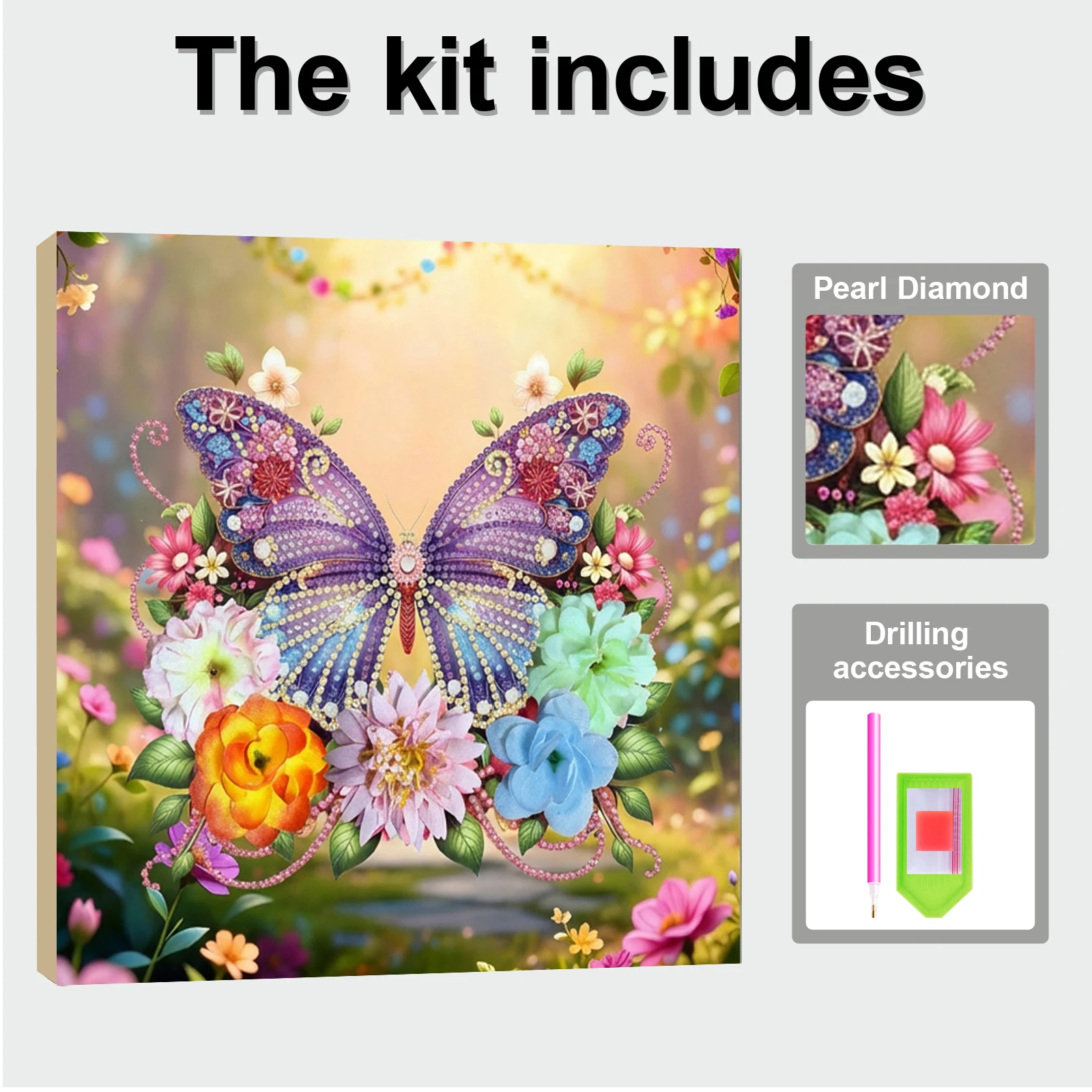 Resin Art Kits - Butterfly DIY Diamonds Dots Gem Art