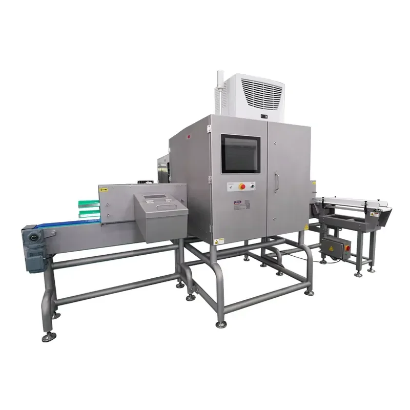 Dual View X-ray Inspection System with Mask Functions Detecting Glass in Glass Bottles Metal in Metal Cans