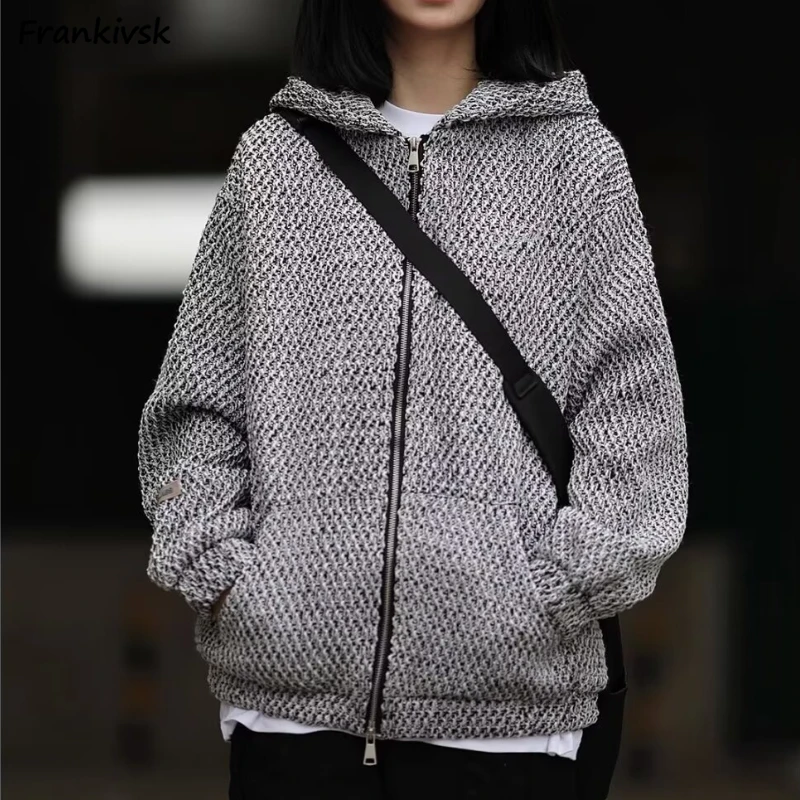 Mit Hut Hoodies Frauen Unisex Paare Kapuze Outwear lässige Persönlichkeit japanischen Stil Harajuku weichen gemütlichen Herbst Winter Mujer