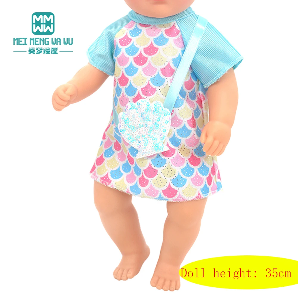 36cm 14inch Baby Doll Clothes born doll Fashion sets, pajamas, dresses, dance dresses, gown dresses girl gift