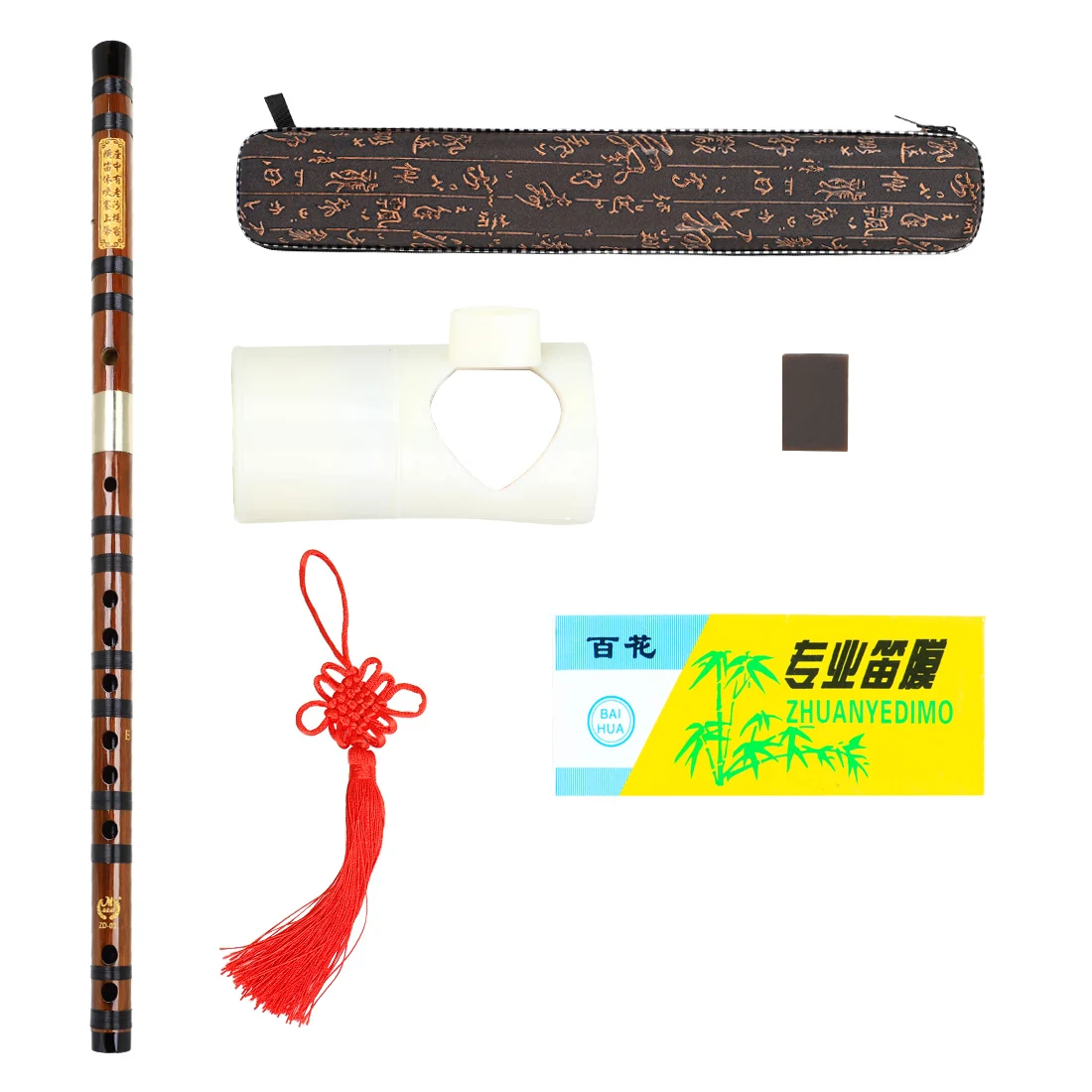 Traditional Handmade Chinese Bamboo Flute Exquisite Woodwind Instrument For Folk Music Practice Performance