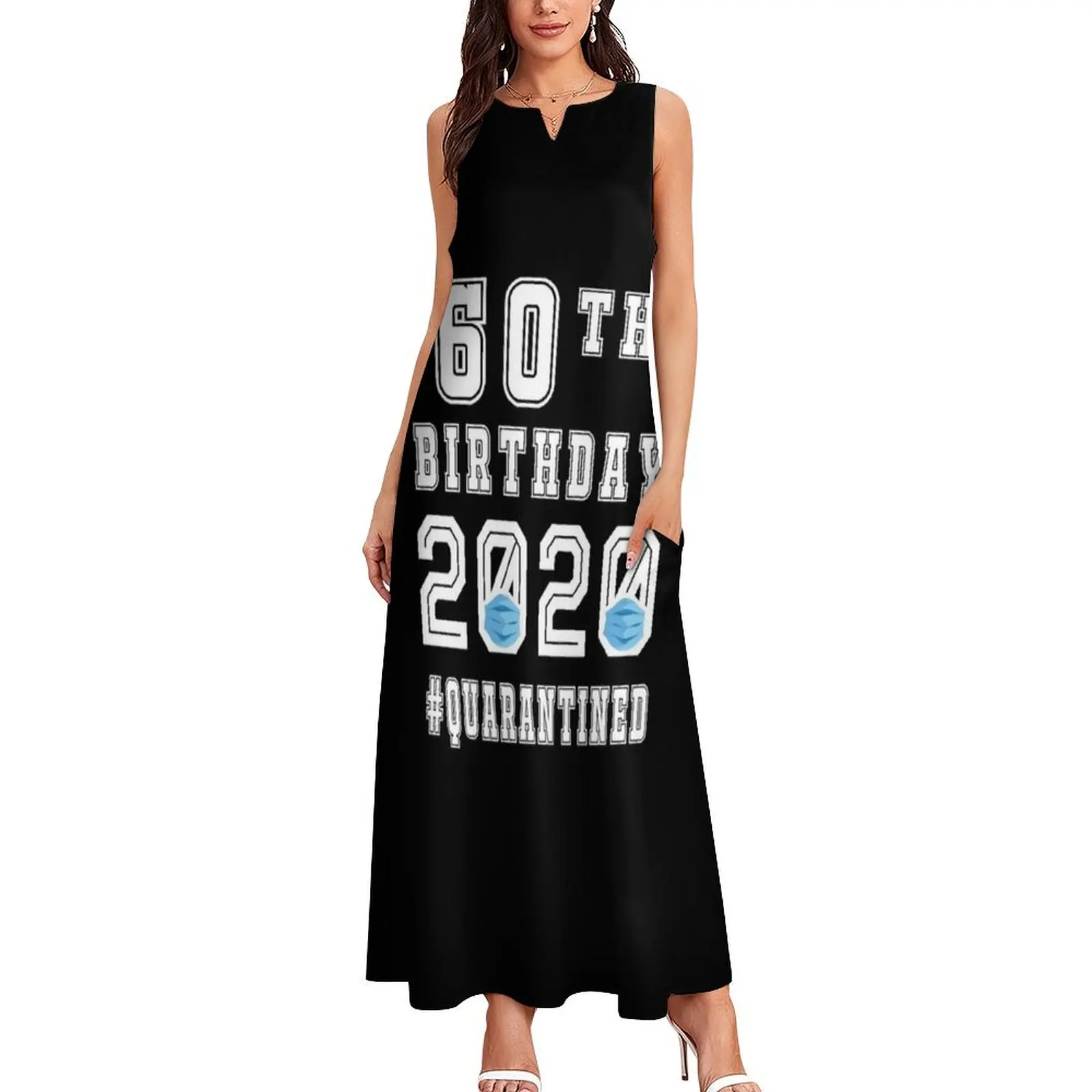 Its My 60th Birthday 2020 Quarantined Social Distancing Gifts Long Dress women's evening dress 2025 women's luxury party dress