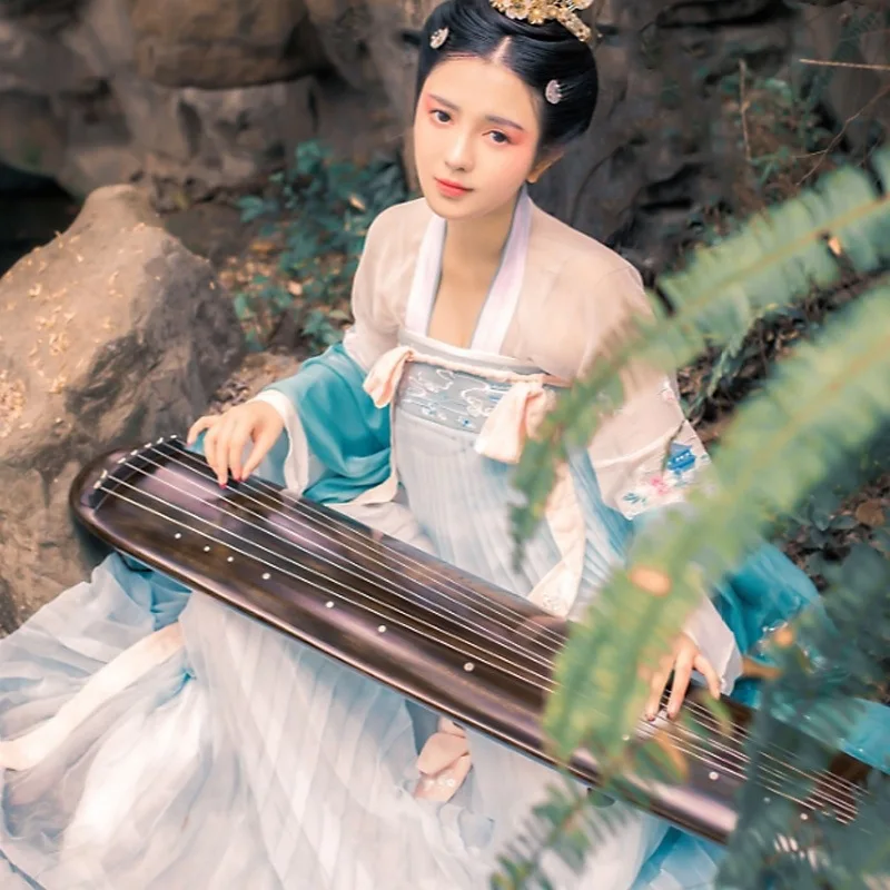 Hanfu super fairy ancient style female chest-length skirt Vimalakirti fairy elegant, fresh and elegant