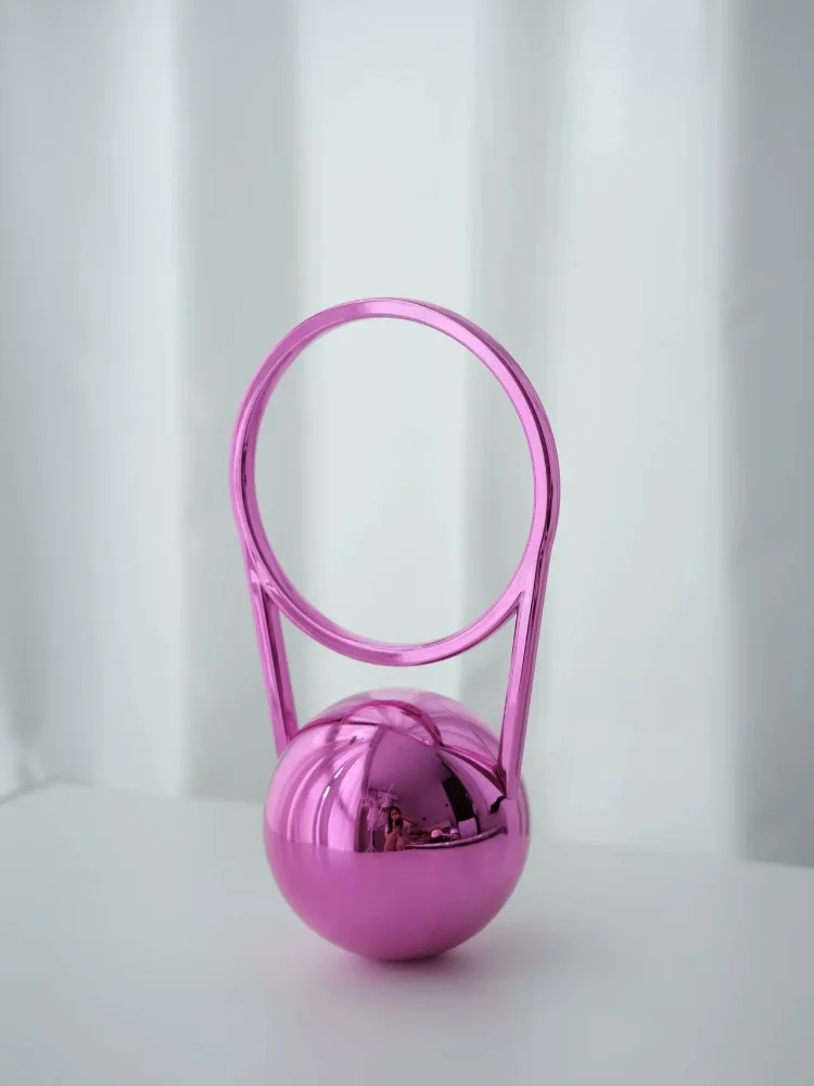 Nuevo bolso de mano de bola redonda a la moda para mujer, bolso de bolos de diseñador de lujo, bolso de axila de pvc, Mini bolso de mano de noche para fiesta