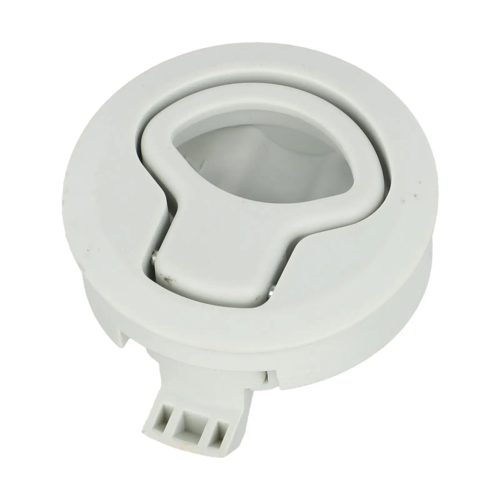 For 2" Flush For Pull Slam Latch NON LOCKING White For Boat Marine Deck Hatch Door Plastic Round Locking Flush Pull Latch