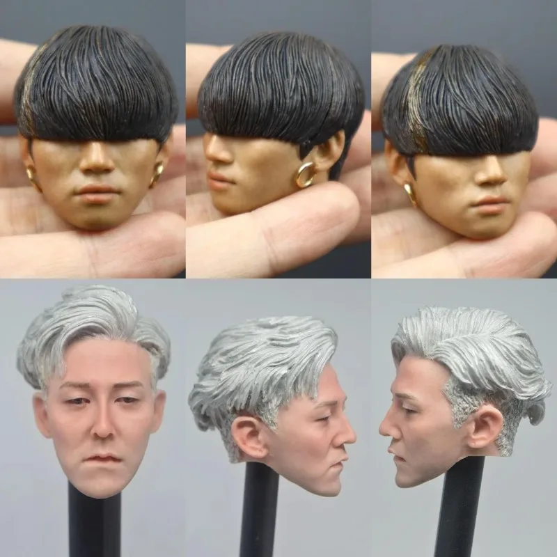 1/6 Scale Korean Star Head Sculpt Sun Bigbang T.O.P Jiang Loud G-Dragon SEUNGRI Head Carving for 12