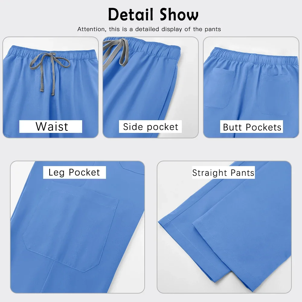 Hochwertige, schnell trocknende medizinische OP-Uniform, Krankenschwester-Peeling-Set, Tierklinik-Zubehör, Arzt-Arbeitskleidung, mehrfarbige Arbeitskleidung