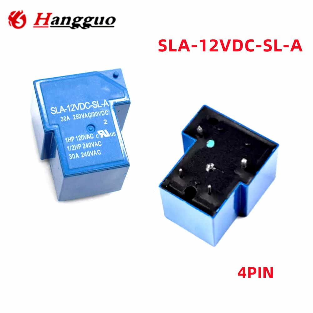 5Pcs/Lot Original  SLA-12VDC-SL-A SLA-DC12V-SL-C  30A  250VAC/30VDC 12VDC  4PINS 6PINS Relay