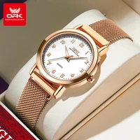 OPK 8115 montre pour femme Simple mode originale montre-bracelet à Quartz en acier inoxydable maille bracelet montre étanche pour les femmes Reloj 1