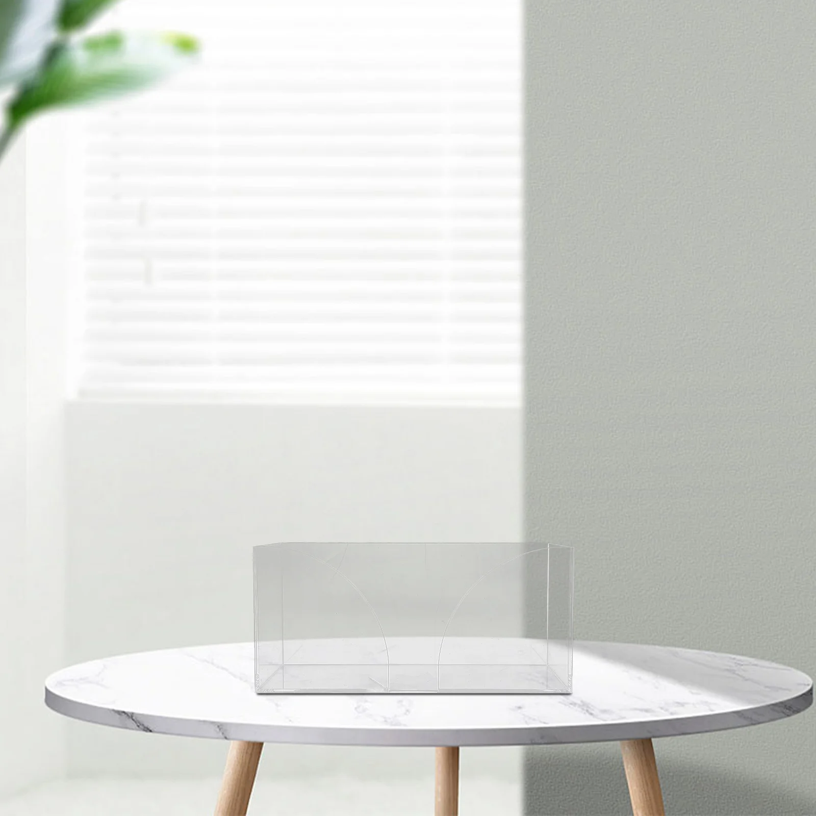 

Clear Acrylic Tissue Box Napkin Dispenser Paper Towel Holder Desktop Countertop Kitchen Bathroom Organizer Tissue Box Dispenser