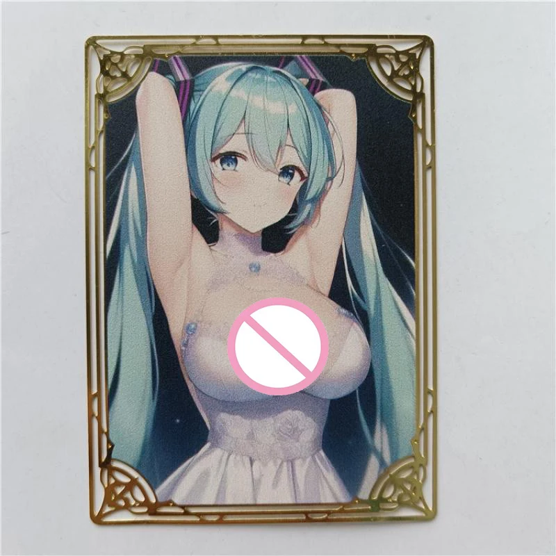 Goddess Story Hatsune Miku Rem Beelzebul Kochou Shinobu Metal Cards Anime Characters Game Collections Rare Boys Birthday Gift