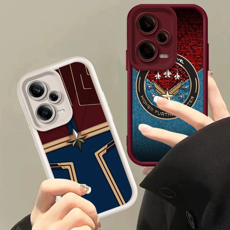 

Avengers Captain Marvel Eye Ladder For Xiaomi Redmi Note 13 12 12C 11 11S 10 10C 10A 9C 9A Pro 5G Soft Phone Case