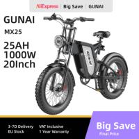 GUNAI MX25 Electric Bike For Adults,1000W Motor 20\