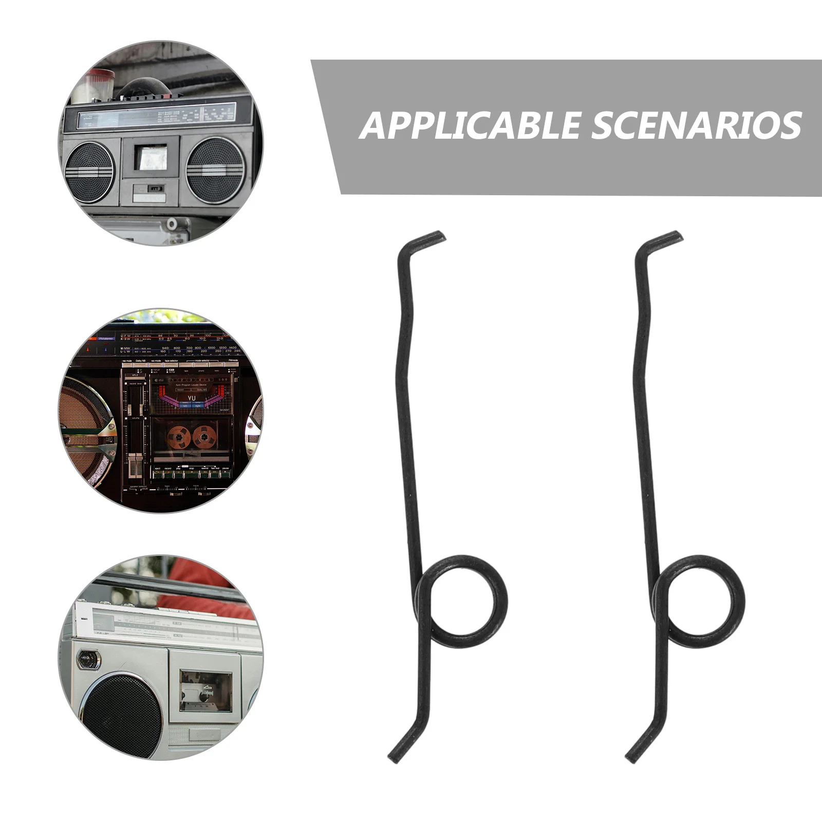 10 قطعة مسجل شرائط كاسيت الربيع خمر زر استبدال الفولاذ المقاوم للصدأ التواء الينابيع ل أجزاء تحكم طقم تصليح #6