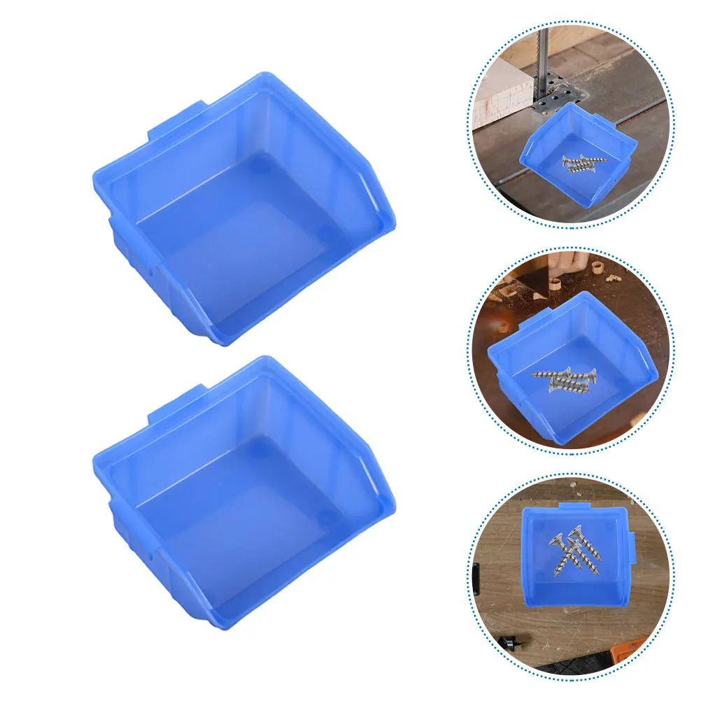 

4 Pcs Parts Box Craft Storage Containers Organizer Bins Case Holder Garage Anti-static Plastic
