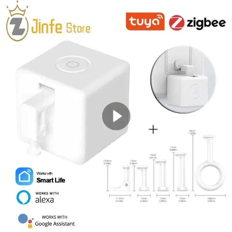 

Tuya Zigbee Fingerbot Plus Smart Fingerbot Switch Button Pusher Smart Life Timer Voice Control Works with Alexa Google Assistant