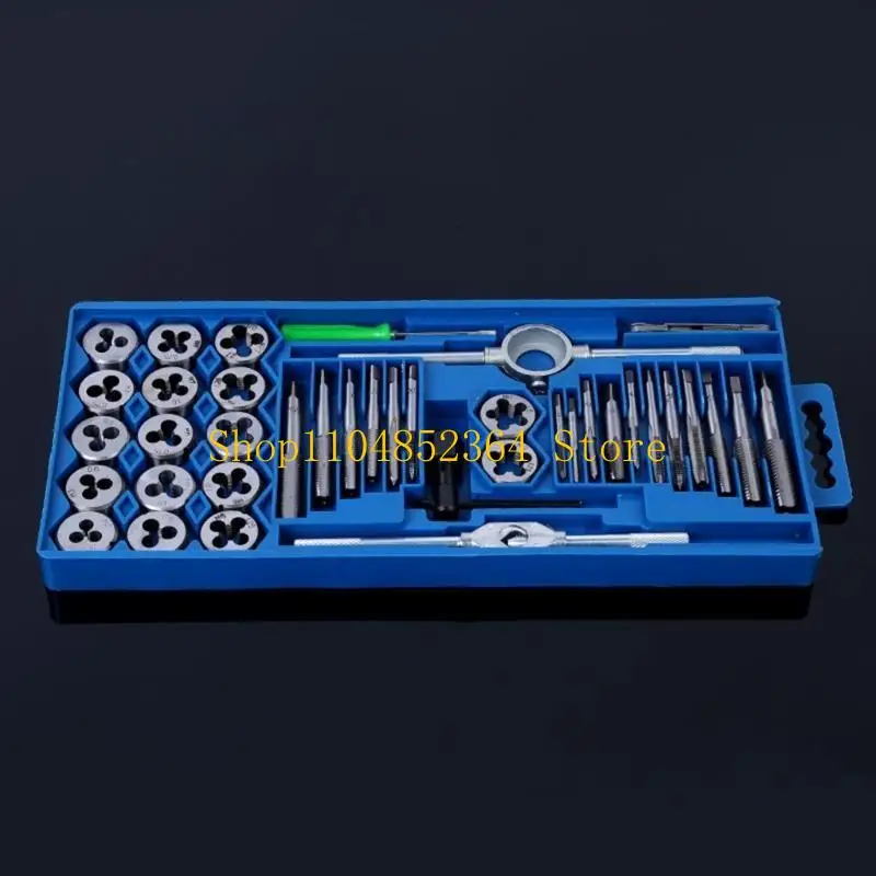 

652F 40 шт. Универсальный набор метчиков и матриц для ремонта резьбы для дома и мастерской