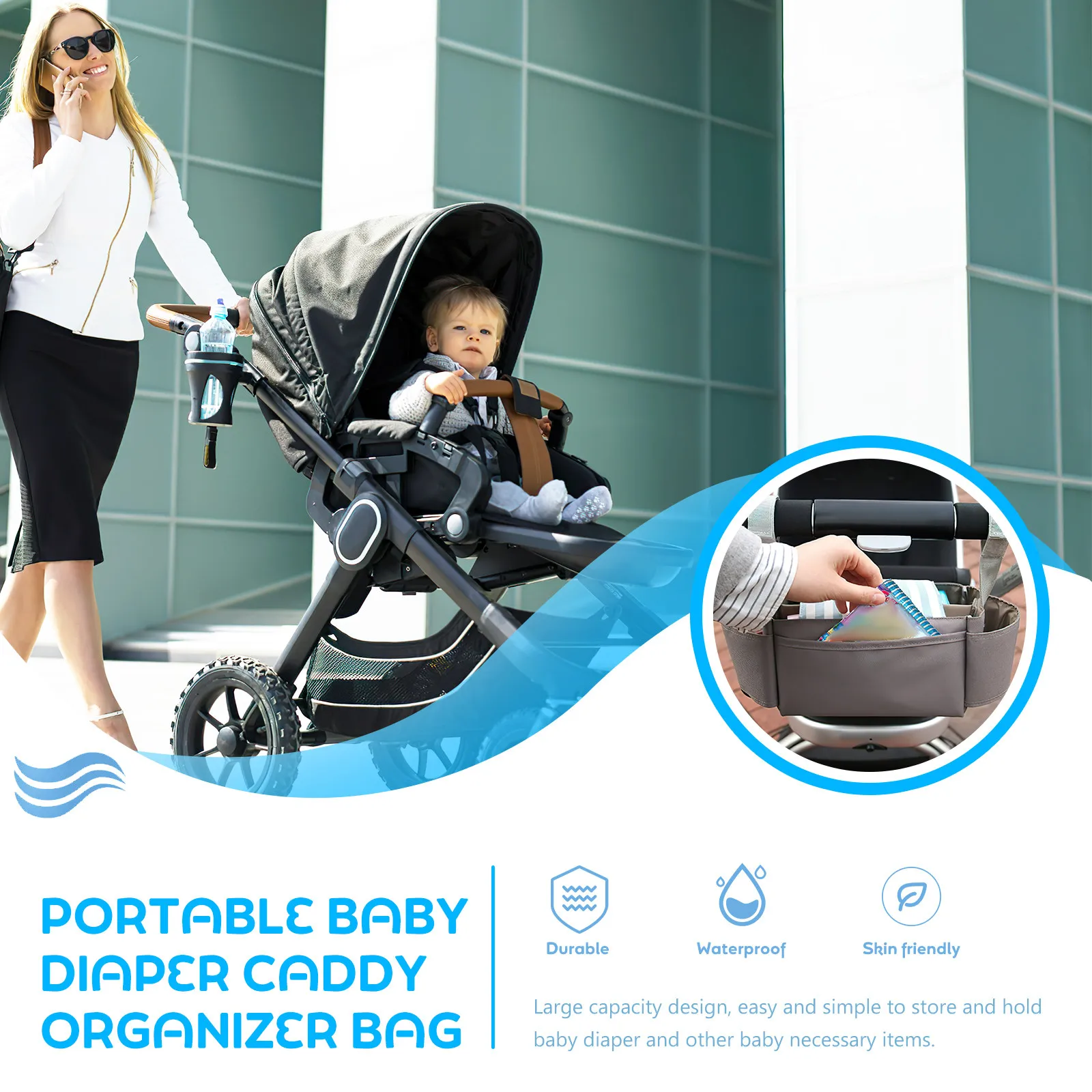 Portable Baby Diaper Caddy Org - đánh giá và giá Baby Nursery Handles