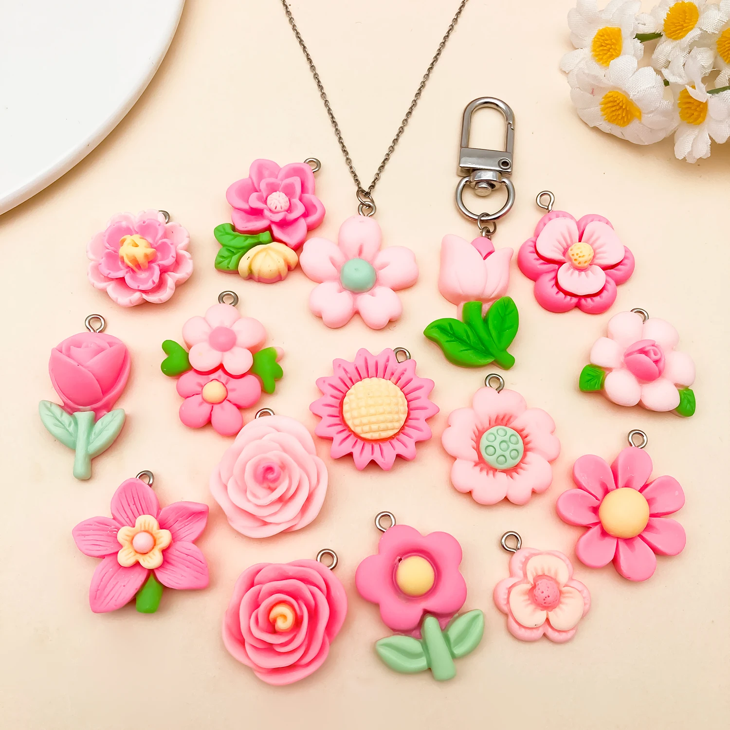 15/30pcs/lot Cute Resin Pink F - Resin Bangle Bracelet ulasan dan harga