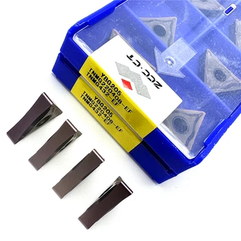 Zcc.ct TNMG 삽입 160404   TNMG 160408   TNMG 220404   TNMG 220408 -EF YBG205 초경 인서트 강철 부품 스테인레스 스틸 선반 가공