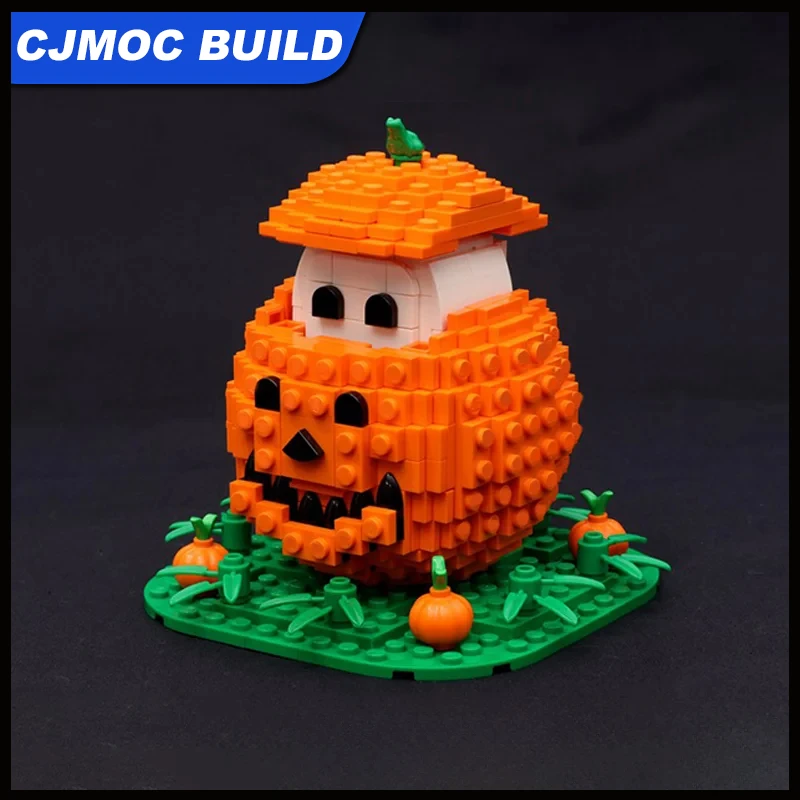 MOC-160441 Ghost in the Pumpkin Creative Halloween gift for building block assembly model mechanism design cute Exquisite 408PCS