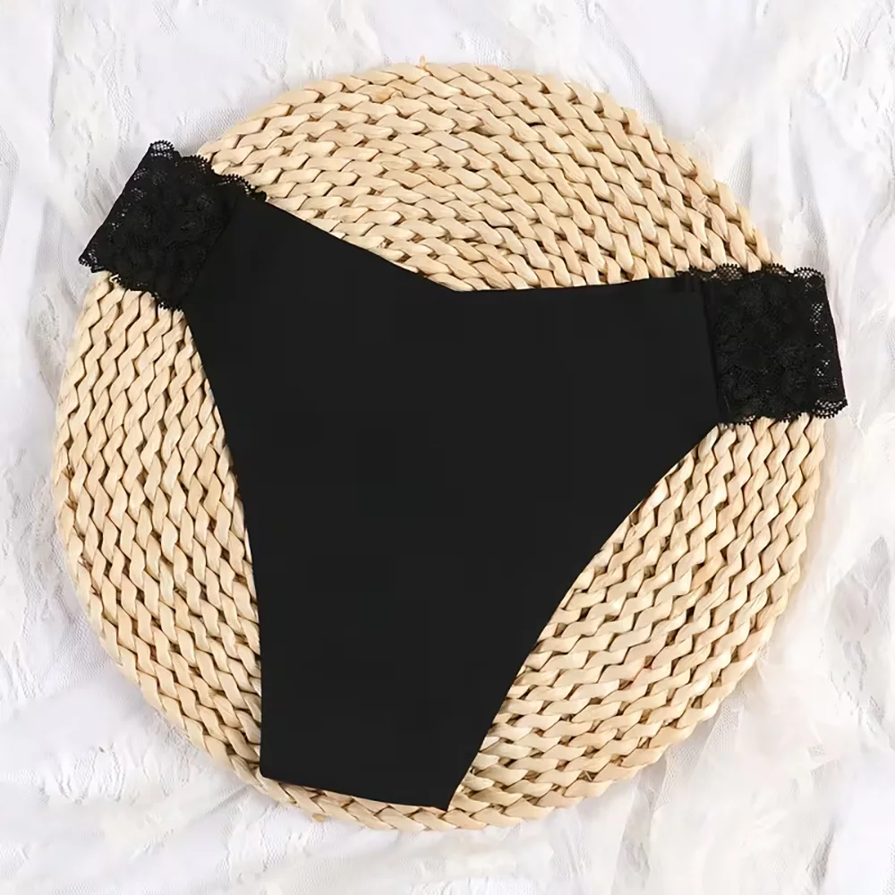 I Love My Husband Women's Black Print Comfortable Thin Lace Panties Valentine's Day Gift for Her/him Anniversary Gift for Wife view 4